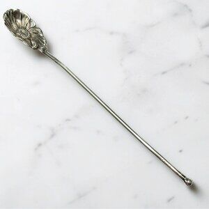 Paye Baker Sterling Silver Sipper Spoon Straw Lemonade Daisy Drink Stirrer 11.3g
